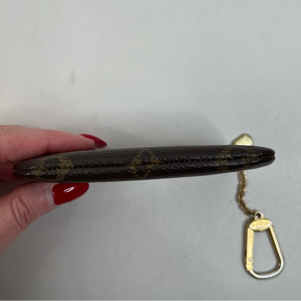 Louis Vuitton Key Pouch Brown Monogram Coated Canvas Credit Card Holder CT0118 - Picture 9 of 9